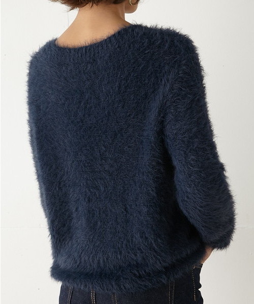 SLY（スライ）の「ミンクライク HG TOPS（ニット/セーター・レディース・レッド/ベージュ/ネイビー・FREE）」の10枚目の写真