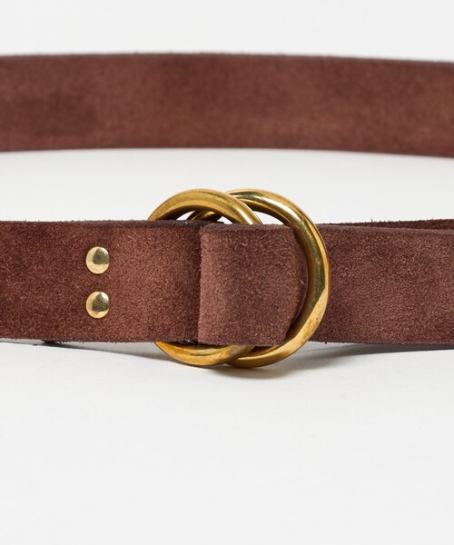 BEORMA LEATHER COMPANY（ベオーマレザーカンパニー）の「＜BEORMA LEATHER COMPANY＞B0209/スエード リングベルト（ベルト・メンズ・ダークブラウン/ブラック・L/M）」の4枚目の写真