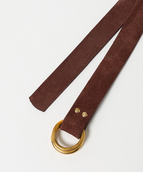 BEORMA LEATHER COMPANY（ベオーマレザーカンパニー）の「＜BEORMA LEATHER COMPANY＞B0209/スエード リングベルト（ベルト・メンズ・ダークブラウン/ブラック・L/M）」の5枚目の写真