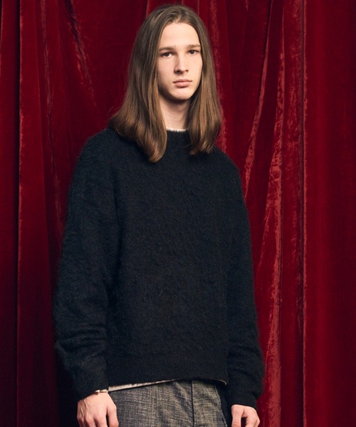 UNISEX》Prime-Over Crew Neck Shaggy Knit Pullover/プライムオーバー