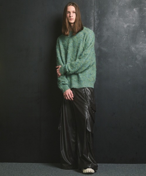 UNISEX》Prime-Over Crew Neck Shaggy Knit Pullover/プライムオーバー