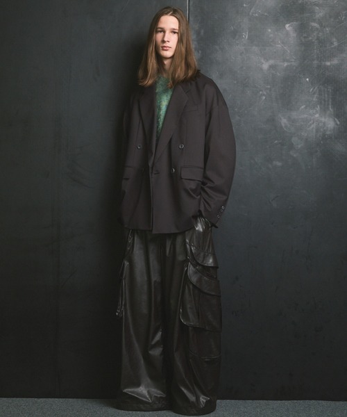 MAISON SPECIAL(メゾンスペシャル)の「《UNISEX》Prime-Over Crew Neck Shaggy Knit Pullover/プライムオーバークルーネックシャギーニットプルオーバー【MAISON SPECIAL/メゾンスペシャル】(ニット/セーター・メンズ・ホワイト/ブラウン/レッド/ターコイズブルー/ブラック・0/1/2)」の11枚目の写真