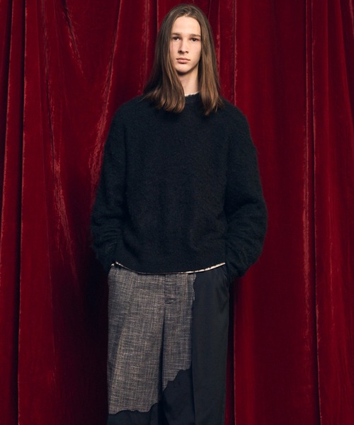 UNISEX》Prime-Over Crew Neck Shaggy Knit Pullover/プライムオーバー