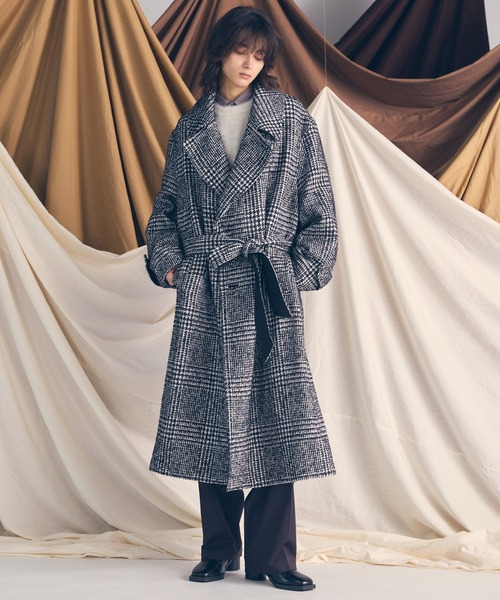 MAISON SPECIAL(メゾンスペシャル)の「《UNISEX》Prime-Over Crew Neck Shaggy Knit Pullover/プライムオーバークルーネックシャギーニットプルオーバー【MAISON SPECIAL/メゾンスペシャル】(ニット/セーター・メンズ・ホワイト/ブラウン/レッド/ターコイズブルー/ブラック・0/1/2)」の9枚目の写真