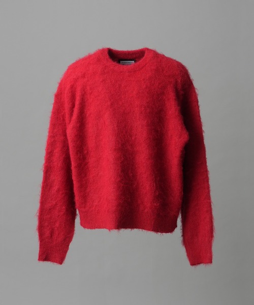 UNISEX》Prime-Over Crew Neck Shaggy Knit Pullover/プライムオーバー