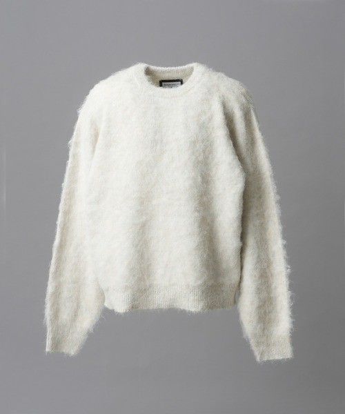 UNISEX》Prime-Over Crew Neck Shaggy Knit Pullover/プライムオーバー