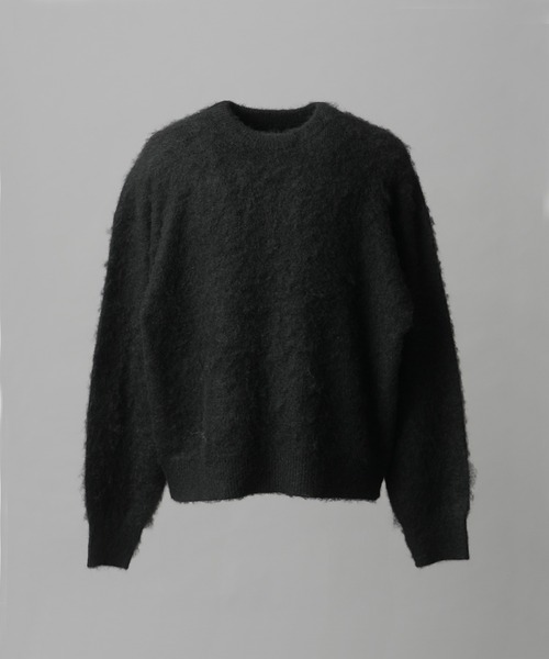 UNISEX》Prime-Over Crew Neck Shaggy Knit Pullover/プライムオーバー