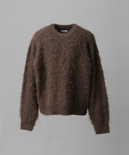 UNISEX》Prime-Over Crew Neck Shaggy Knit Pullover/プライムオーバー