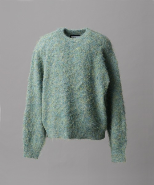 UNISEX》Prime-Over Crew Neck Shaggy Knit Pullover/プライムオーバー