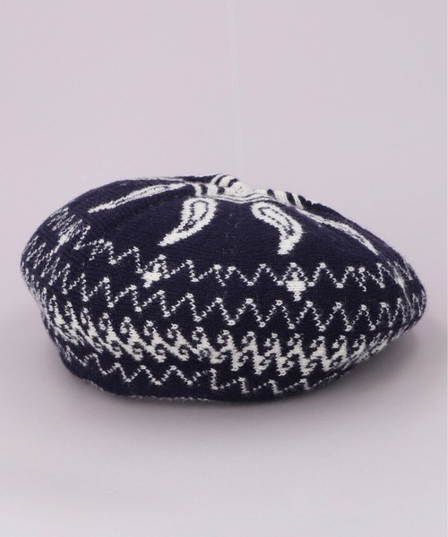 CA4LA（カシラ）の「SIVON BERET（ハンチング/ベレー帽・レディース・ブラック/ネイビー/ブラウン・ONESIZE）」の3枚目の写真