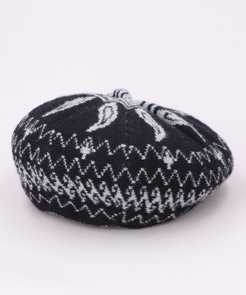 CA4LA（カシラ）の「SIVON BERET（ハンチング/ベレー帽・レディース・ブラック/ネイビー/ブラウン・ONESIZE）」の2枚目の写真