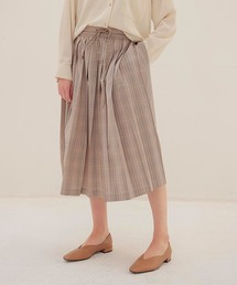 DRESSLAVE | taffeta one-way tuck skirt(タフタワンウェイタックスカート)(スカート)