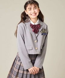 a.v.v（アーヴェヴェ）の「[150-160]【2026 卒服/人気NO.1】【エンブレム付き】ショートテーラードジャケット（スーツジャケット）」