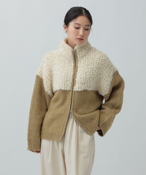 LEPSIM（レプシィム）の「3.5ゲージ切り替えZIPカーディガン　605964（カーディガン/ボレロ・レディース・ブルー系その他/グレー系その他/ホワイト系その他/ブラウン系その他・FREE）」の17枚目の写真