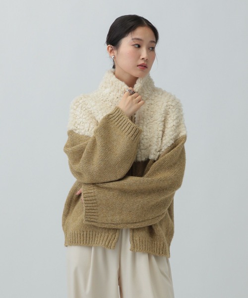 LEPSIM（レプシィム）の「3.5ゲージ切り替えZIPカーディガン　605964（カーディガン/ボレロ・レディース・ブルー系その他/グレー系その他/ホワイト系その他/ブラウン系その他・FREE）」の19枚目の写真