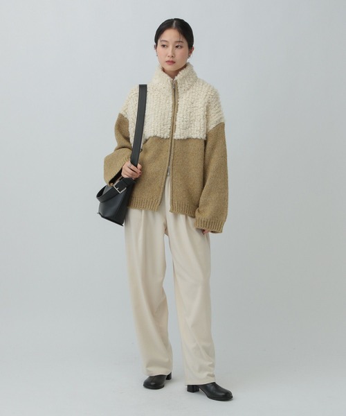 LEPSIM（レプシィム）の「3.5ゲージ切り替えZIPカーディガン　605964（カーディガン/ボレロ・レディース・ブルー系その他/グレー系その他/ホワイト系その他/ブラウン系その他・FREE）」の20枚目の写真