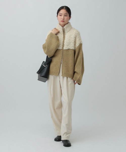 LEPSIM（レプシィム）の「3.5ゲージ切り替えZIPカーディガン　605964（カーディガン/ボレロ・レディース・ブルー系その他/グレー系その他/ホワイト系その他/ブラウン系その他・FREE）」の21枚目の写真