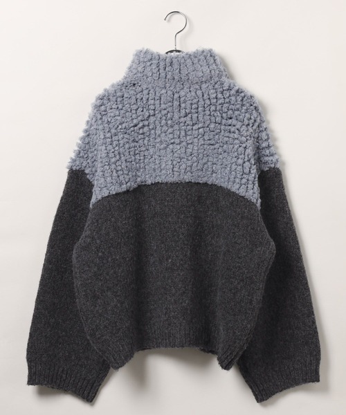 LEPSIM（レプシィム）の「3.5ゲージ切り替えZIPカーディガン　605964（カーディガン/ボレロ・レディース・ブルー系その他/グレー系その他/ホワイト系その他/ブラウン系その他・FREE）」の6枚目の写真