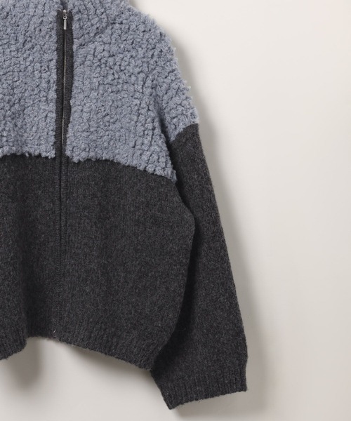 LEPSIM（レプシィム）の「3.5ゲージ切り替えZIPカーディガン　605964（カーディガン/ボレロ・レディース・ブルー系その他/グレー系その他/ホワイト系その他/ブラウン系その他・FREE）」の8枚目の写真