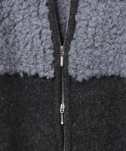 LEPSIM（レプシィム）の「3.5ゲージ切り替えZIPカーディガン　605964（カーディガン/ボレロ・レディース・ブルー系その他/グレー系その他/ホワイト系その他/ブラウン系その他・FREE）」の10枚目の写真