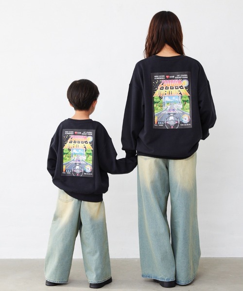 Fluffy BROTHERS（フラッフィーブラザーズ）の「プリントトレーナー（大人サイズ）（スウェット・メンズ・ブラック・XL/L/M）」の7枚目の写真