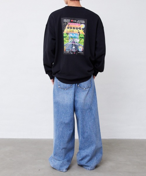 Fluffy BROTHERS（フラッフィーブラザーズ）の「プリントトレーナー（大人サイズ）（スウェット・メンズ・ブラック・XL/L/M）」の15枚目の写真