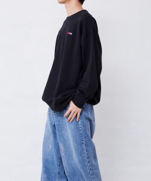 Fluffy BROTHERS（フラッフィーブラザーズ）の「プリントトレーナー（大人サイズ）（スウェット・メンズ・ブラック・XL/L/M）」の10枚目の写真