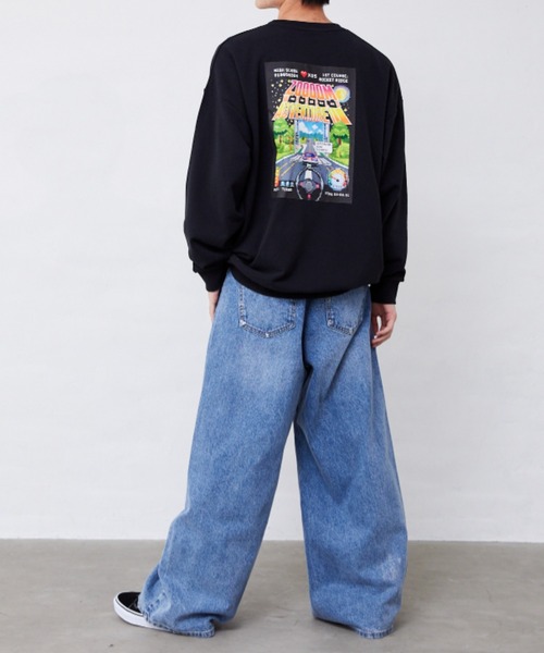 Fluffy BROTHERS（フラッフィーブラザーズ）の「プリントトレーナー（大人サイズ）（スウェット・メンズ・ブラック・XL/L/M）」の16枚目の写真