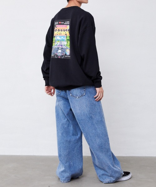Fluffy BROTHERS（フラッフィーブラザーズ）の「プリントトレーナー（大人サイズ）（スウェット・メンズ・ブラック・XL/L/M）」の11枚目の写真