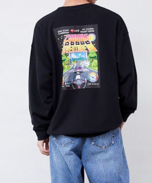 Fluffy BROTHERS（フラッフィーブラザーズ）の「プリントトレーナー（大人サイズ）（スウェット・メンズ・ブラック・XL/L/M）」の14枚目の写真