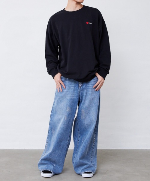 Fluffy BROTHERS（フラッフィーブラザーズ）の「プリントトレーナー（大人サイズ）（スウェット・メンズ・ブラック・XL/L/M）」の12枚目の写真