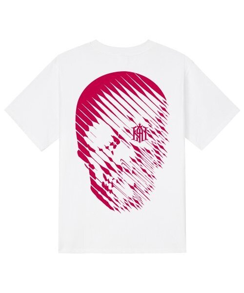 KAN6312(カン6312)の「KTW0145 スカルレイン 半袖Tシャツ - ホワイト(Tシャツ/カットソー・メンズ・その他・SMALL/MEDIUM/LARGE/X-LARGE)」の1枚目の写真