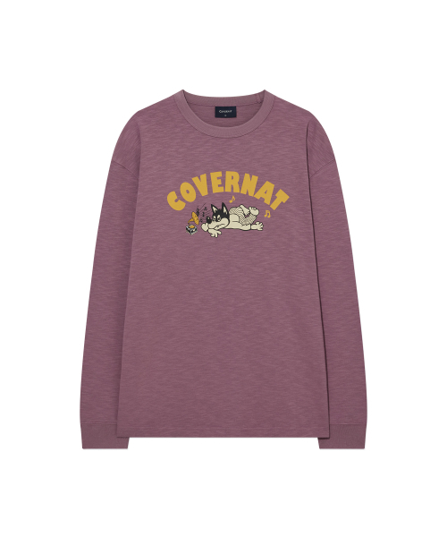 COVERNAT(カバーナット)の「スラブヴィンテージグラフィックロングスリーブマゼンタ(Tシャツ/カットソー・メンズ・その他・SMALL/MEDIUM/LARGE/X-LARGE)」の2枚目の写真