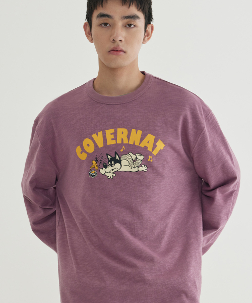 COVERNAT(カバーナット)の「スラブヴィンテージグラフィックロングスリーブマゼンタ(Tシャツ/カットソー・メンズ・その他・SMALL/MEDIUM/LARGE/X-LARGE)」の9枚目の写真