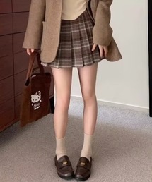 FREE STYLISTS（フリー スタイリスト）の「起毛チェック柄プリーツ ミニスカート（スカート）」