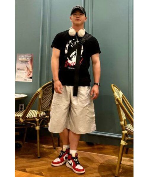 SEARCH410（サーチ410）の「トレンドオリジナル半袖Tシャツブラック（Tシャツ/カットソー・メンズ・その他・SMALL/MEDIUM/LARGE）」の3枚目の写真