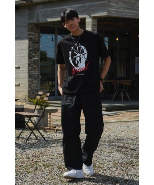 SEARCH410（サーチ410）の「トレンドオリジナル半袖Tシャツブラック（Tシャツ/カットソー・メンズ・その他・SMALL/MEDIUM/LARGE）」の6枚目の写真