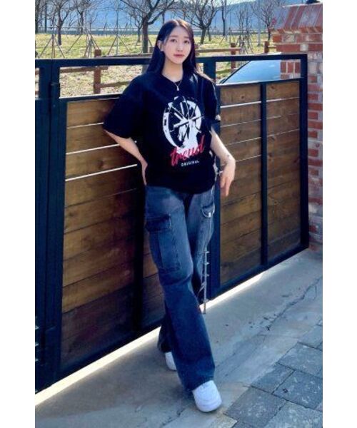 SEARCH410（サーチ410）の「トレンドオリジナル半袖Tシャツブラック（Tシャツ/カットソー・メンズ・その他・SMALL/MEDIUM/LARGE）」の7枚目の写真