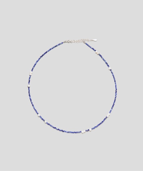 LAPUIS(ラピュイ)の「LAPUIS(ラピュイ) Silver925 by LAPUIS / Pearl & stone necklace(ネックレス・レディース・ブルー/ブラック/レッド/ブラウン・FREE)」の11枚目の写真