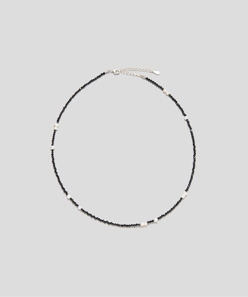 LAPUIS(ラピュイ)の「LAPUIS(ラピュイ) Silver925 by LAPUIS / Pearl & stone necklace(ネックレス・レディース・ブルー/ブラック/レッド/ブラウン・FREE)」の10枚目の写真