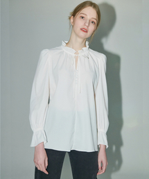 LAUTREDE MIN（ロートルドミン）の「ホワイトフリルブラウス（シャツ/ブラウス）」
