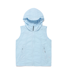 W HOODED VEST WIND BREAKER SKY BLUE(CV2EMFB962A)