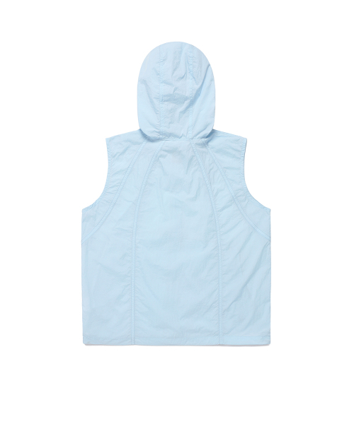 Cavish（カビシ）の「W HOODED VEST WIND BREAKER SKY BLUE(CV2EMFB962A)（ベスト・レディース・スカイブルー・FREE）」の2枚目の写真