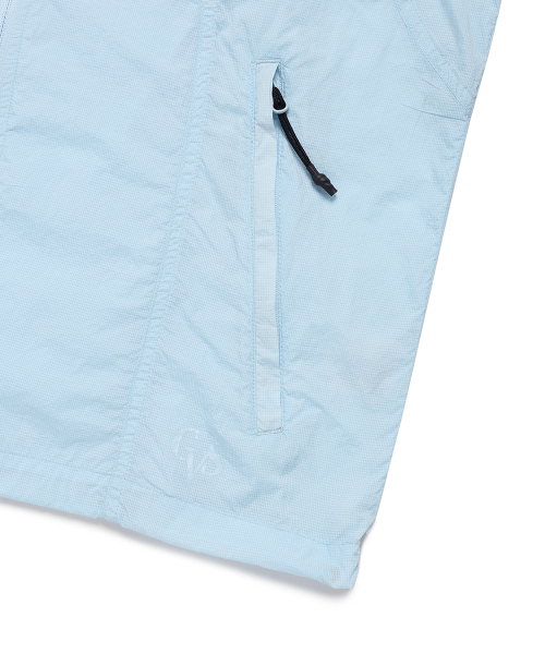 Cavish（カビシ）の「W HOODED VEST WIND BREAKER SKY BLUE(CV2EMFB962A)（ベスト・レディース・スカイブルー・FREE）」の4枚目の写真