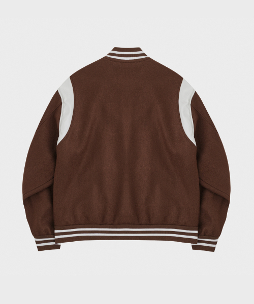 LETTERCOMO(レテルコモ)の「ニューワードスタジアムウールバスティジャケットブラウン(スタジャン・レディース・その他・SMALL/MEDIUM/LARGE/X-LARGE)」の12枚目の写真