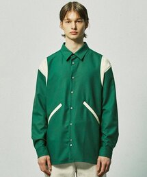 S SY（エスエスワイ）の「エッセンシャルバスティシャツ グリーン（シャツ/ブラウス）」