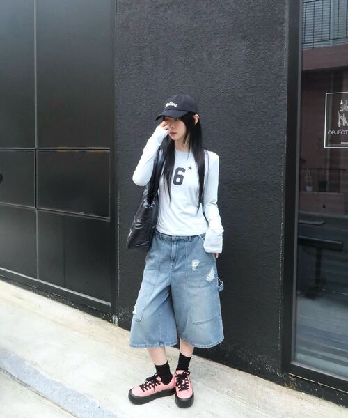 UNGIMMICK（アンジミック）の「CARPENTER DENIM BERMUDA SHORTS (BLUE)（その他パンツ・メンズ・その他・SMALL/MEDIUM/LARGE）」の3枚目の写真
