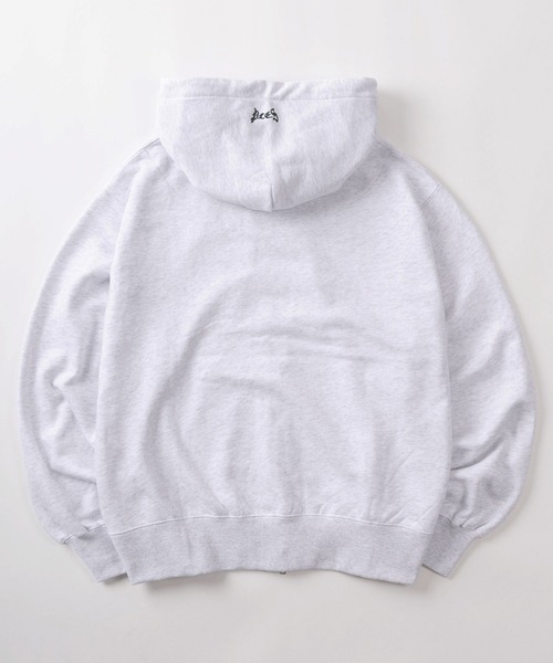 make a ray!（メイク ア レイ！）の「【72】【PLES】チェック ハートワッペン ワンポイント ショート丈 ジップパーカー/ダブルジップ/メンズ/レディース/ユニセックス（パーカー・レディース・ブラウン/ブラック/アッシュグレー・M/L）」の4枚目の写真