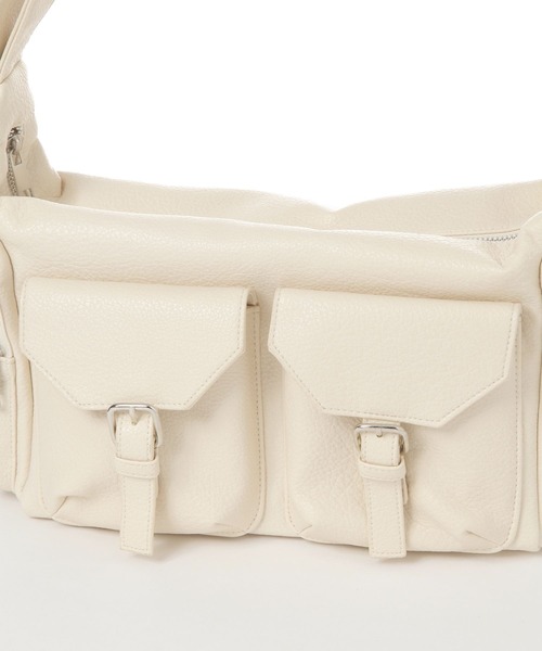 LAKOLE（ラコレ）の「ダブルベルトポケットワンショルダーバッグ / 631256（ショルダーバッグ・レディース・ライトブルー/ブラック/オフホワイト/ライトパープル・FREE）」の18枚目の写真