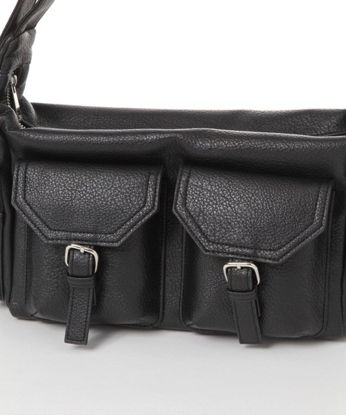 LAKOLE（ラコレ）の「ダブルベルトポケットワンショルダーバッグ / 631256（ショルダーバッグ・レディース・ライトブルー/ブラック/オフホワイト/ライトパープル・FREE）」の12枚目の写真